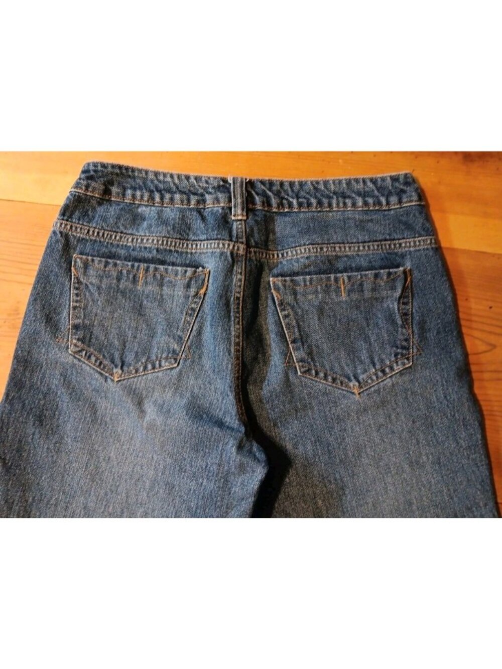 Vtg Faded Glory Capri Jeans Women Missy 10 Medium Wash Embroidery Pocket Cotton - Picture 6 of 8